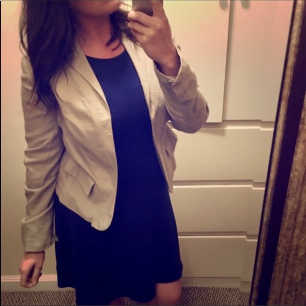 Apt 9 Tan Size 12 Collared Blazer